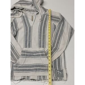 Momentum Black & White Small String Dress Casual Hoodie Pullover Sweatshirt